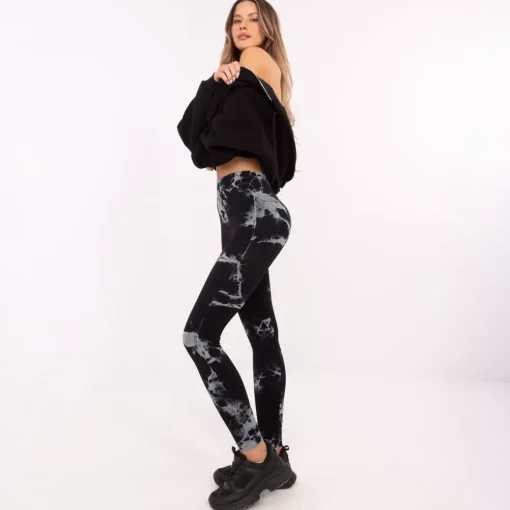 JEANS Leggingsit>Vinceotto Sport solmuvärjätyt leggingsit musta