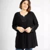 JEANS Tunikat | Plus!>2W Paris Faire tunika musta
