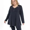 JEANS Pitkähihaiset Paidat | Plus!>2W Paris Latoya kimaltava paita musta