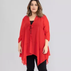 JEANS Takit | Plus!>2W Paris Marya sifonkijakku punainen