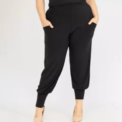 JEANS Housut>2W Paris Megan housut musta