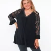 JEANS Tunikat | Plus!>2W Paris Pippa tunika musta