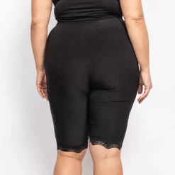 JEANS Shortsit Ja Caprit | Plus!></noscript>2W Paris pyöräilyshortsit pitsillä musta