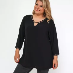 JEANS Pitkähihaiset Paidat | Plus!>2W Paris Unica paita musta