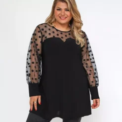 JEANS Tunikat | Plus!>2W Paris Vesta tunika musta