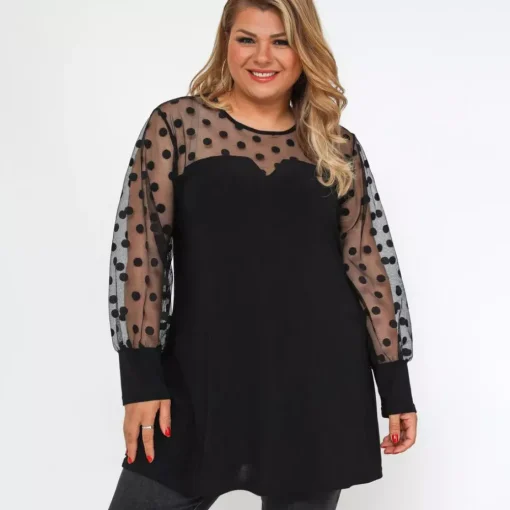 JEANS Tunikat | Plus!>2W Paris Vesta tunika musta