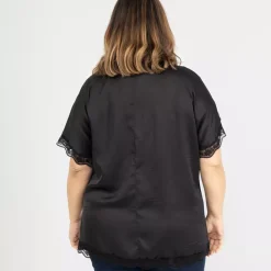 JEANS Lyhythihaiset Paidat Ja Topit | Plus!></noscript>2W Paris Zina satiinipaita musta