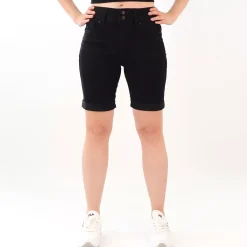 JEANS Shortsit Ja Caprit>Wax Jean Edie farkkushortsit musta