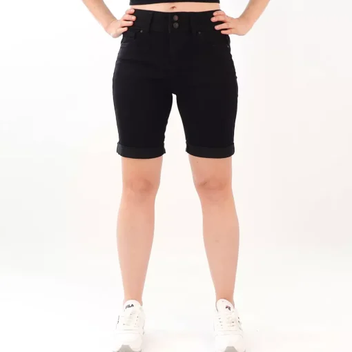 JEANS Shortsit Ja Caprit>Wax Jean Edie farkkushortsit musta