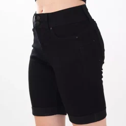 JEANS Shortsit Ja Caprit>Wax Jean Edie farkkushortsit musta