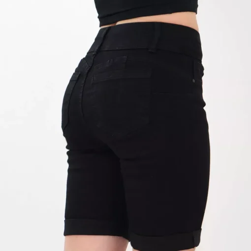 JEANS Shortsit Ja Caprit>Wax Jean Edie farkkushortsit musta