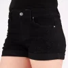 JEANS Shortsit Ja Caprit>Wax Jean Evelina farkkushortsit musta