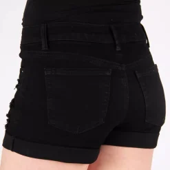 JEANS Shortsit Ja Caprit></noscript>Wax Jean Evelina farkkushortsit musta