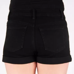 JEANS Shortsit Ja Caprit></noscript>Wax Jean Evelina farkkushortsit musta