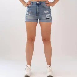 JEANS Shortsit Ja Caprit>Wax Jean Gida farkkushortsit light blue