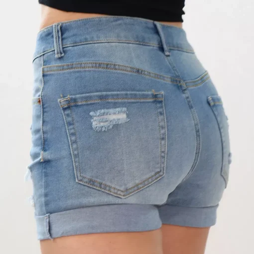 JEANS Shortsit Ja Caprit>Wax Jean Gida farkkushortsit light blue