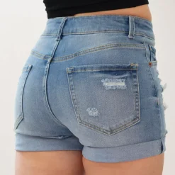 JEANS Shortsit Ja Caprit></noscript>Wax Jean Gida farkkushortsit light blue