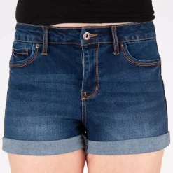 JEANS Shortsit Ja Caprit>Wax Jean Greta Push Up farkkushortsit t.sininen
