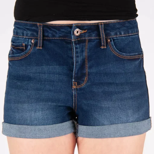 JEANS Shortsit Ja Caprit>Wax Jean Greta Push Up farkkushortsit t.sininen