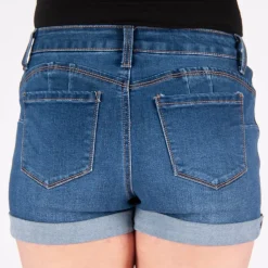 JEANS Shortsit Ja Caprit></noscript>Wax Jean Greta Push Up farkkushortsit sininen
