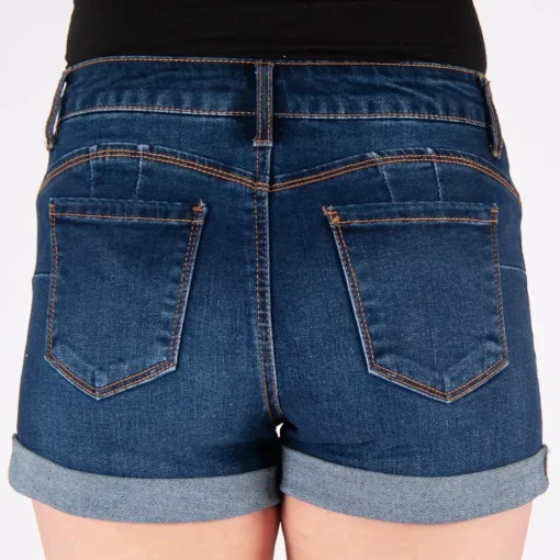 JEANS Shortsit Ja Caprit>Wax Jean Greta Push Up farkkushortsit t.sininen