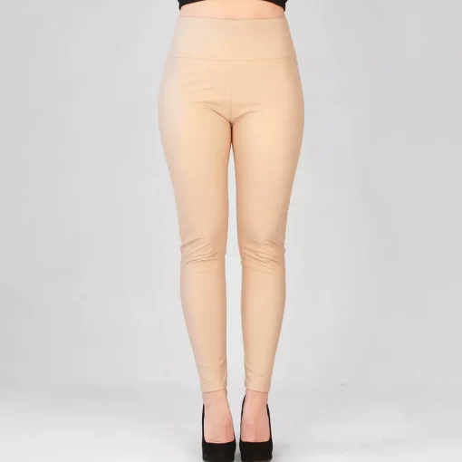 JEANS Leggingsit>Willow leatherlook leggingsit beige