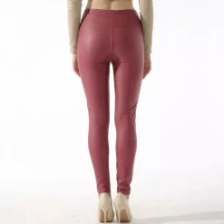 JEANS Leggingsit>Willow leatherlook leggingsit burgundi