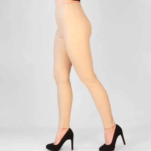 JEANS Leggingsit>Willow leatherlook leggingsit beige