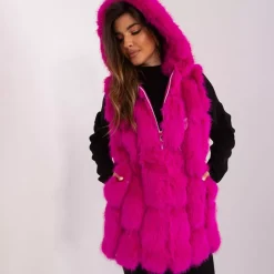 JEANS Takit>Wool Fashion Aisla keinoturkisliivi magenta
