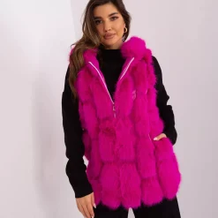 JEANS Takit></noscript>Wool Fashion Aisla keinoturkisliivi magenta