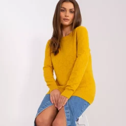 JEANS Pitkähihaiset Paidat></noscript>Wool Fashion Emila neulospaita mustard