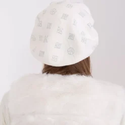JEANS Baskerit>Wool Fashion neulebaskeri strasseilla valkoinen
