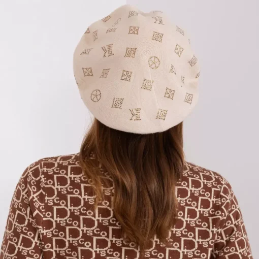 JEANS Baskerit>Wool Fashion neulebaskeri strasseilla beige