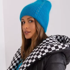 JEANS Talvipäähineet></noscript>Wool Fashion neulepipo strasseilla turkoosi