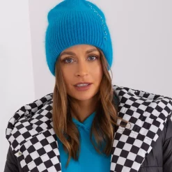 JEANS Talvipäähineet></noscript>Wool Fashion neulepipo strasseilla turkoosi