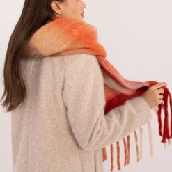 JEANS Huivit Ja Käsineet></noscript>Wool Fashion suuri kaulahuivi oranssi-punainen