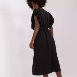 JEANS Midimekot></noscript>YS Fashion Laurelle mekko vyöllä musta