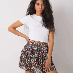 JEANS Hameet>Yups Leonor minihame musta/kukkakuvio