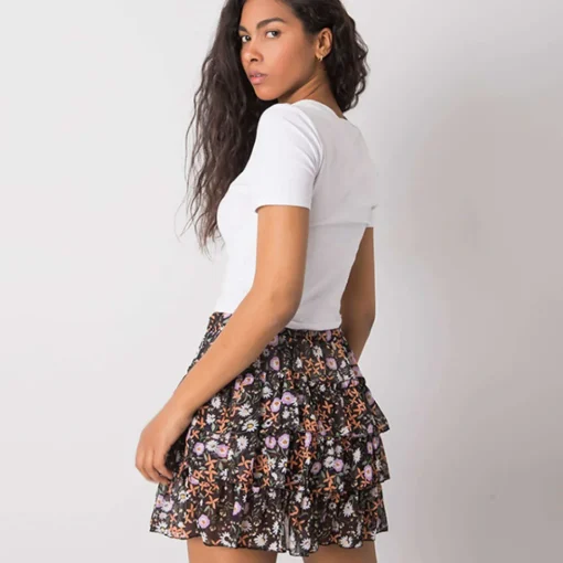 JEANS Hameet>Yups Leonor minihame musta/kukkakuvio